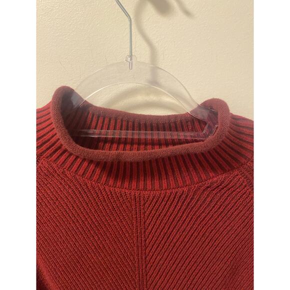 L.L. Bean Maroon Cowl Neck Knit Sweater-Size M - Picture 5 of 7